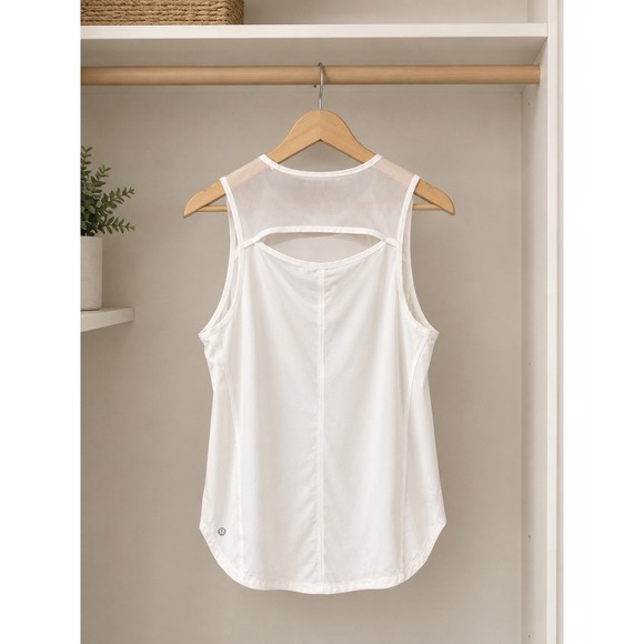 lululemon athletica Tops - Lululemon women's white Align Hip-Length Racerback sculpt Tank Top 12